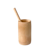 Bambus Vand- og Te Kop – Cylindrisk Design, 350 ml