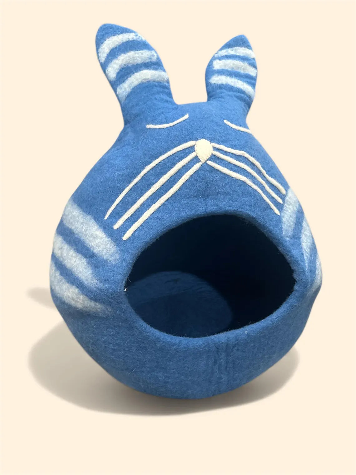 Cueva Suave en Forma de Gato para Descanso de Felinos y Pequeñas Mascotas Domésticas